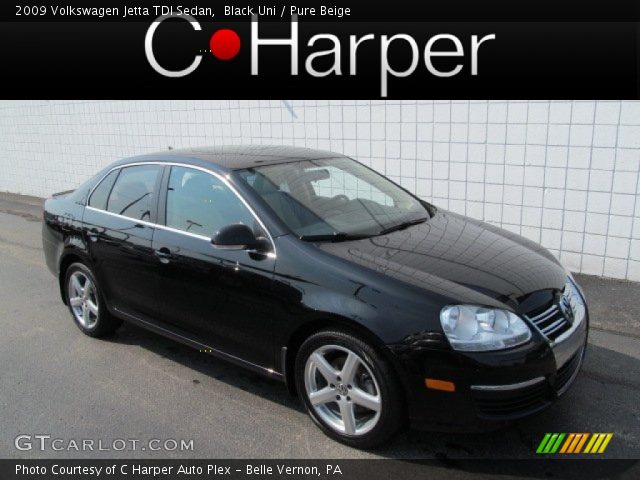 2009 Volkswagen Jetta TDI Sedan in Black Uni