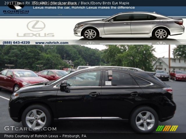 2013 Lexus RX 350 AWD in Stargazer Black