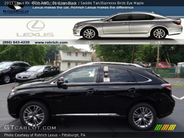2013 Lexus RX 450h AWD in Obsidian Black