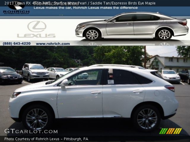 2013 Lexus RX 450h AWD in Starfire White Pearl