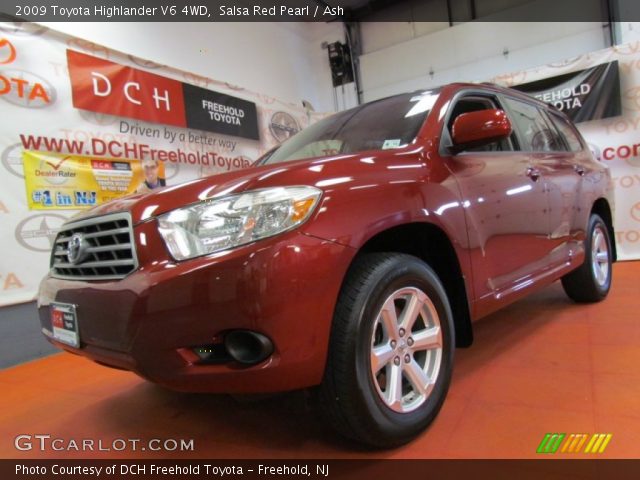 2009 Toyota Highlander V6 4WD in Salsa Red Pearl