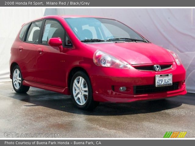 2008 Honda fit sport red #4