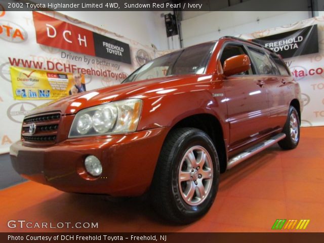 2002 Toyota Highlander Limited 4WD in Sundown Red Pearl