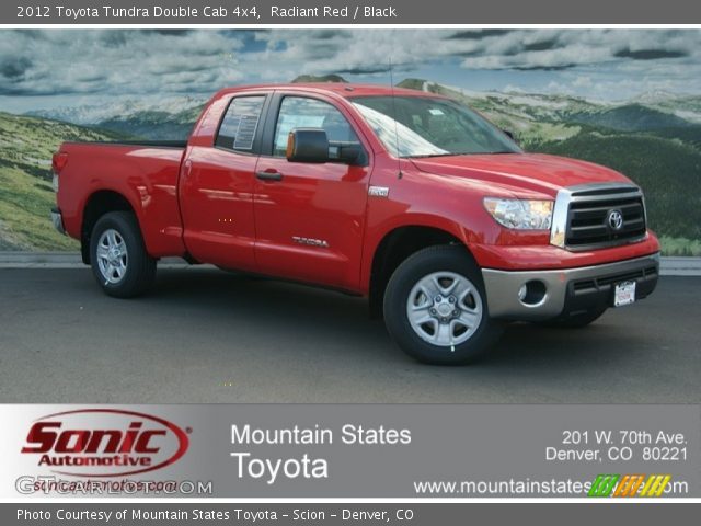 2012 Toyota Tundra Double Cab 4x4 in Radiant Red