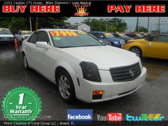 2003 Cadillac CTS Sedan in White Diamond