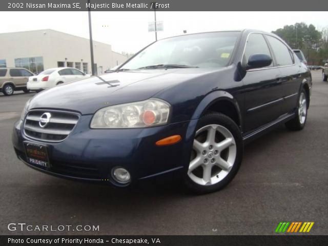 2002 Nissan Maxima SE in Majestic Blue Metallic