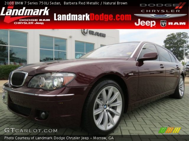 2008 BMW 7 Series 750Li Sedan in Barbera Red Metallic