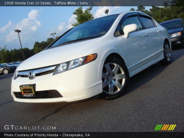 2008 Honda Civic LX Sedan in Taffeta White