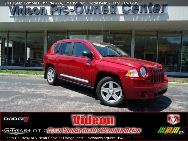 2010 Jeep Compass Latitude 4x4 in Inferno Red Crystal Pearl