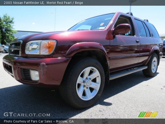 2003 Nissan Pathfinder LE in Merlot Red Pearl