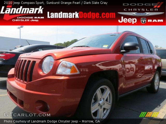 2010 Jeep Compass Sport in Sunburst Orange Pearl