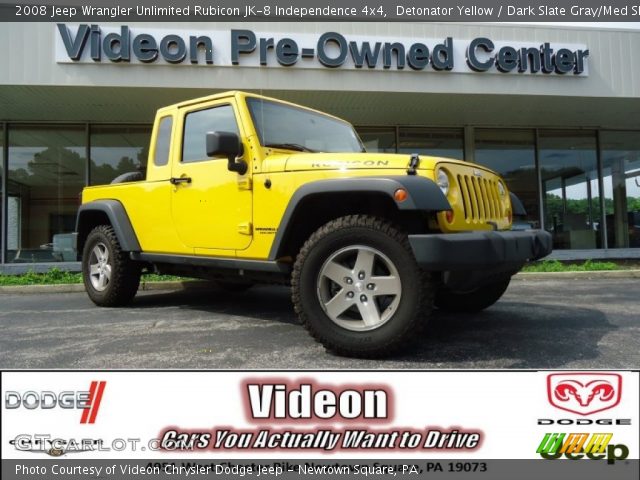 2008 Jeep Wrangler Unlimited Rubicon JK-8 Independence 4x4 in Detonator Yellow
