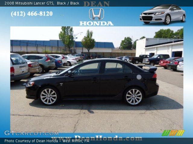 2008 Mitsubishi Lancer GTS in Black