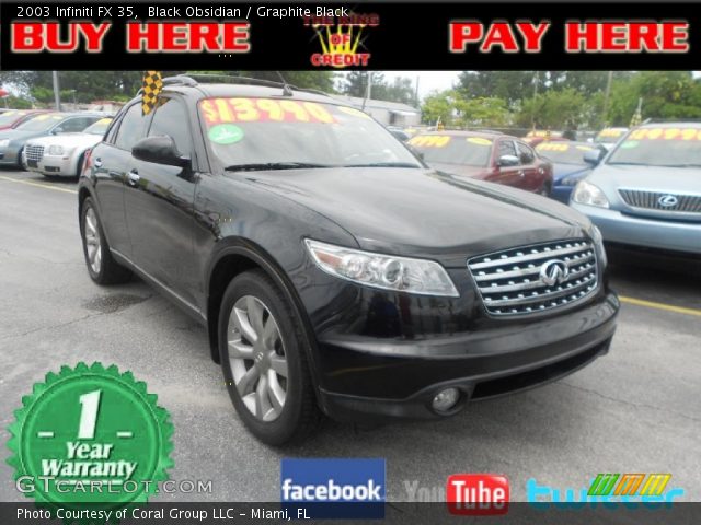 2003 Infiniti FX 35 in Black Obsidian