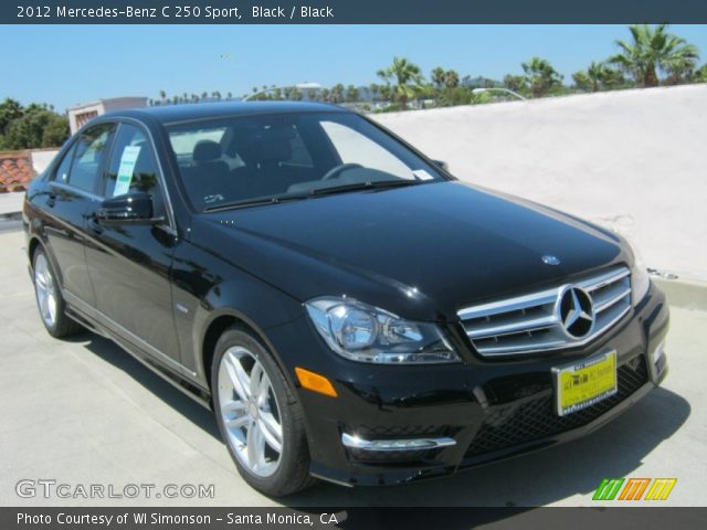 2012 Mercedes-Benz C 250 Sport in Black