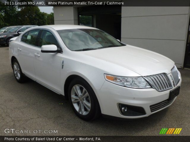 2011 Lincoln MKS AWD in White Platinum Metallic Tri-Coat