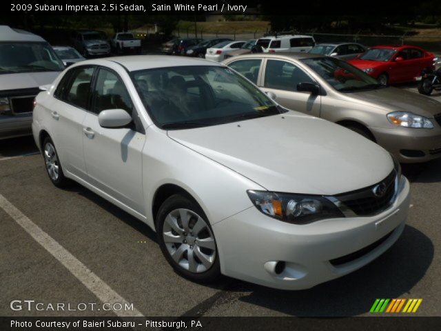 2009 Subaru Impreza 2.5i Sedan in Satin White Pearl