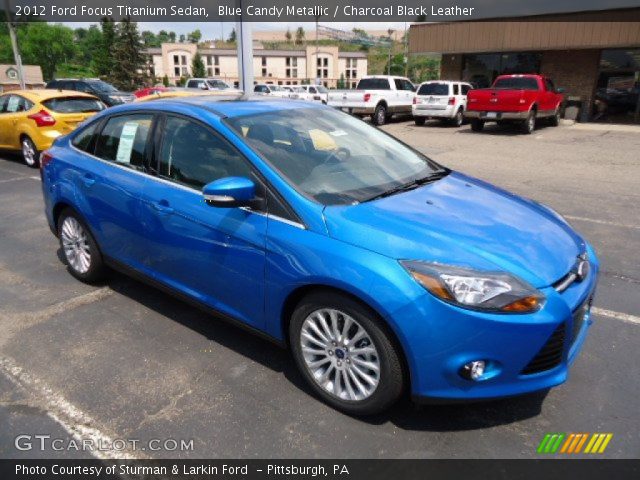 2012 Ford Focus Titanium Sedan in Blue Candy Metallic
