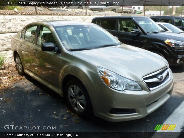 2010 Subaru Legacy 2.5i Sedan in Harvest Gold Metallic