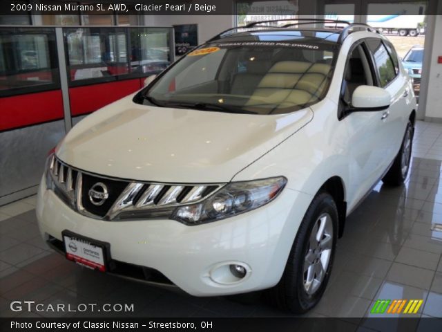 2009 Nissan Murano SL AWD in Glacier Pearl