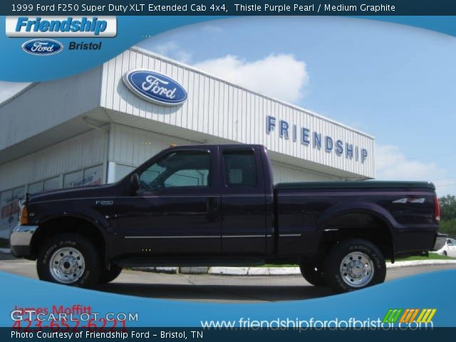 1999 Ford F250 Super Duty XLT Extended Cab 4x4 in Thistle Purple Pearl