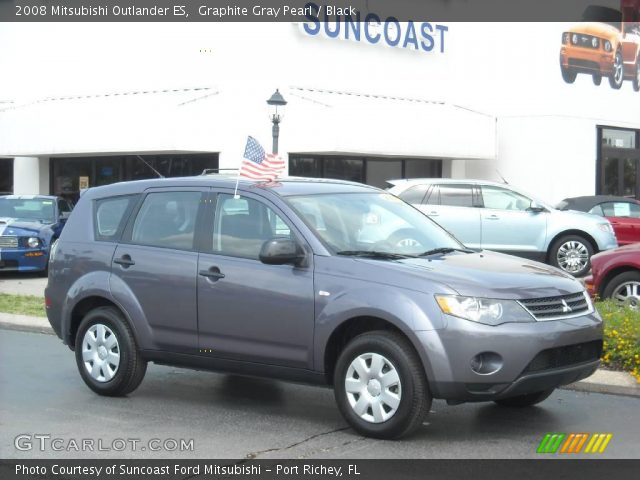 2008 Mitsubishi Outlander ES in Graphite Gray Pearl