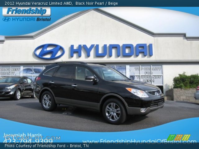 2012 Hyundai Veracruz Limited AWD in Black Noir Pearl