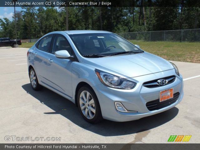 2013 Hyundai Accent GLS 4 Door in Clearwater Blue