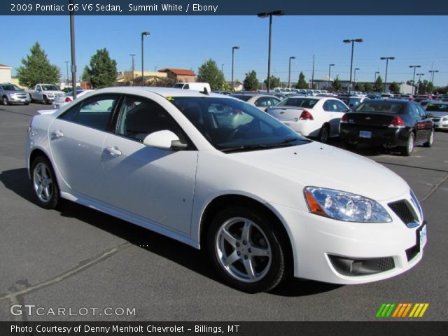 2009 Pontiac G6 V6 Sedan in Summit White