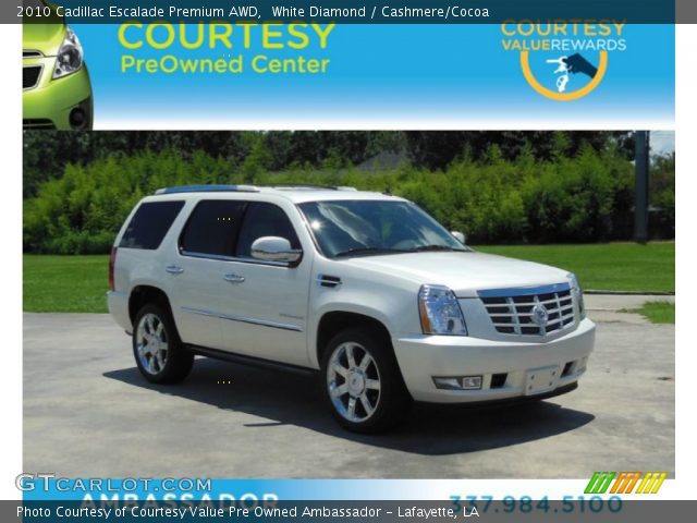 2010 Cadillac Escalade Premium AWD in White Diamond
