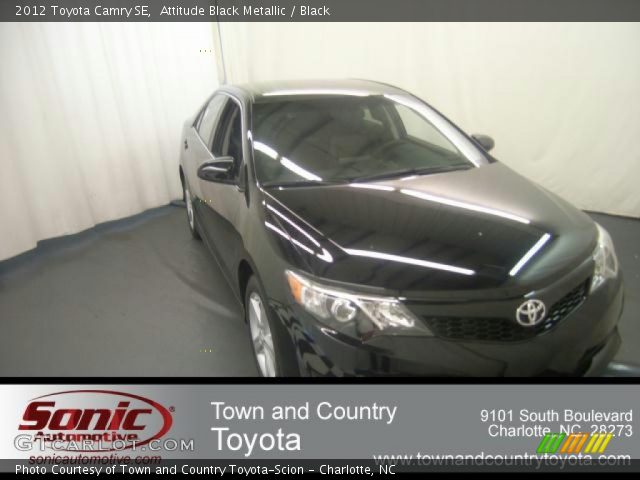 2012 Toyota Camry SE in Attitude Black Metallic
