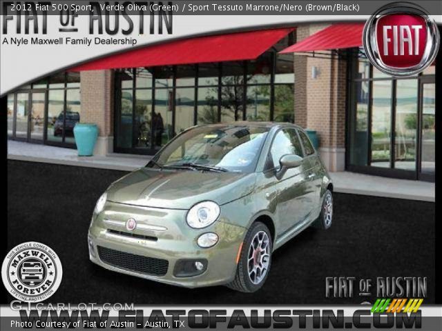 2012 Fiat 500 Sport in Verde Oliva (Green)