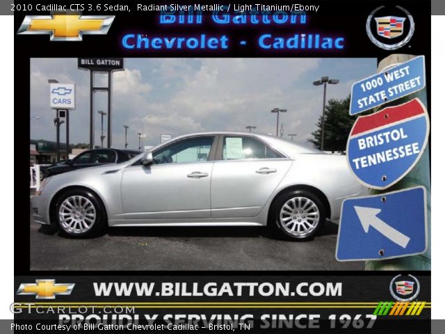 2010 Cadillac CTS 3.6 Sedan in Radiant Silver Metallic