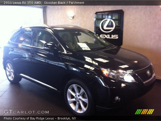2011 Lexus RX 350 AWD in Obsidian Black