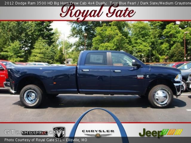 2012 Dodge Ram 3500 HD Big Horn Crew Cab 4x4 Dually in True Blue Pearl