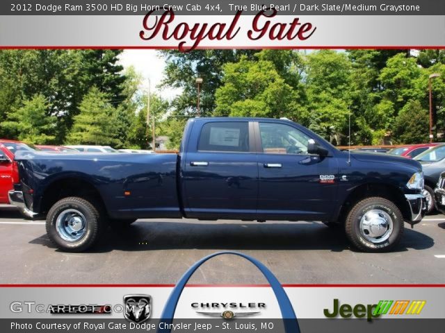 2012 Dodge Ram 3500 HD Big Horn Crew Cab 4x4 in True Blue Pearl