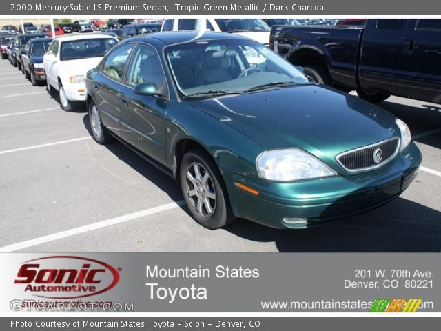 2000 Mercury Sable LS Premium Sedan in Tropic Green Metallic