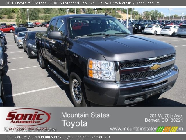 2011 Chevrolet Silverado 1500 LS Extended Cab 4x4 in Taupe Gray Metallic