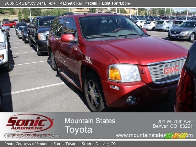 2005 GMC Envoy Denali 4x4 in Magnetic Red Metallic