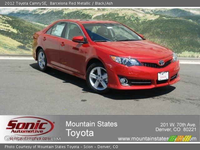 2012 Toyota Camry SE in Barcelona Red Metallic