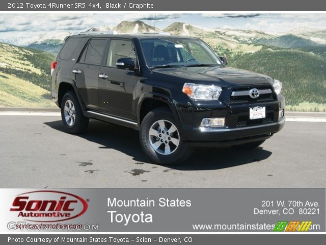 2012 Toyota 4Runner SR5 4x4 in Black