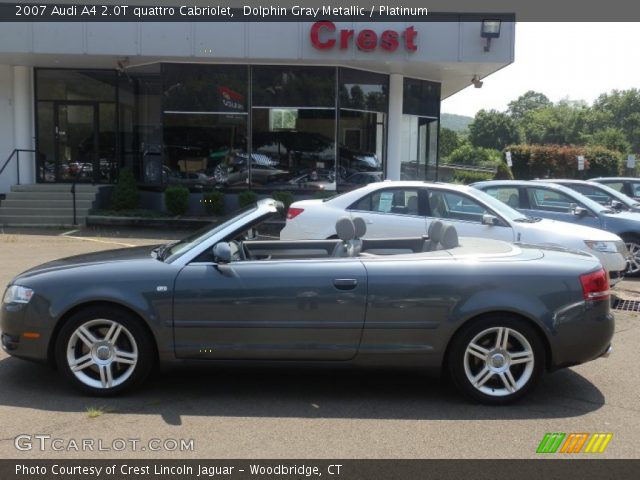 2007 Audi A4 2.0T quattro Cabriolet in Dolphin Gray Metallic