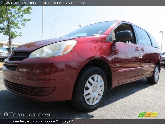 2004 Toyota Sienna CE in Salsa Red Pearl