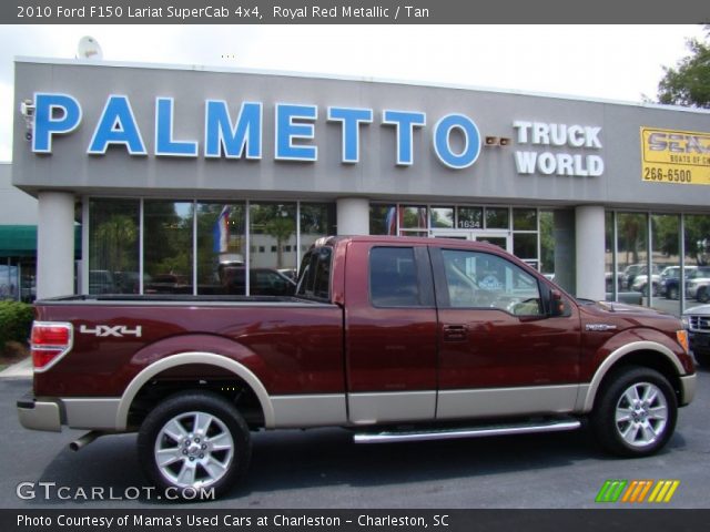 2010 Ford F150 Lariat SuperCab 4x4 in Royal Red Metallic
