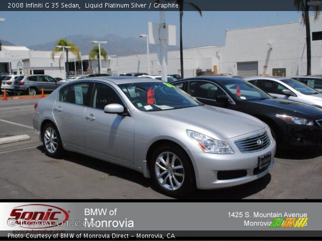 2008 Infiniti G 35 Sedan in Liquid Platinum Silver