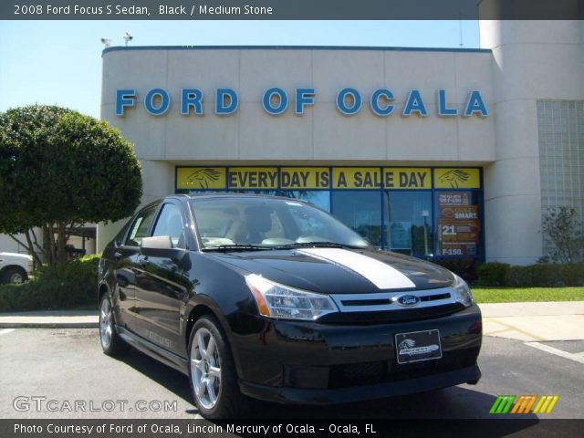 2008 Ford Focus S Sedan in Black