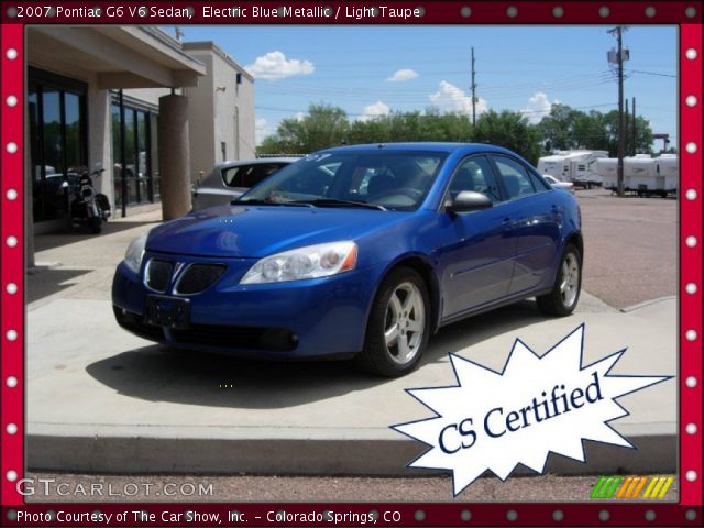 2007 Pontiac G6 V6 Sedan in Electric Blue Metallic