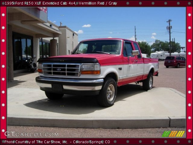 1995 Ford F150 XLT Extended Cab 4x4 in Vermillion Red