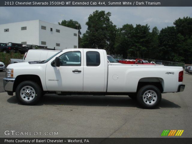 2013 Chevrolet Silverado 3500HD WT Extended Cab 4x4 in Summit White