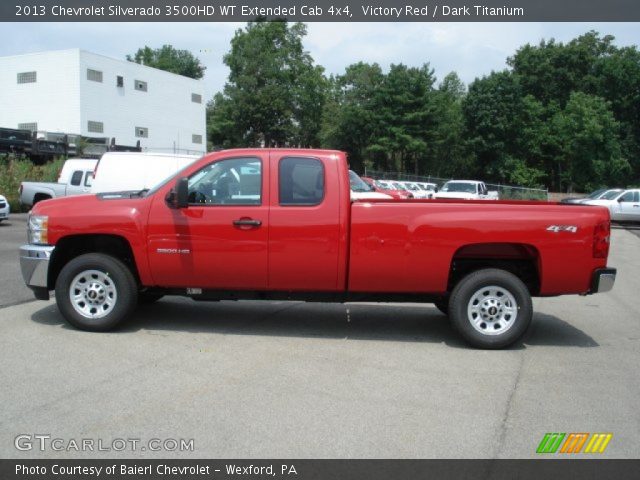2013 Chevrolet Silverado 3500HD WT Extended Cab 4x4 in Victory Red